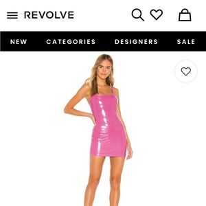 Revolve - super down - mini pink dress